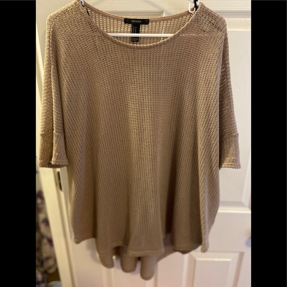 Forever 21 tan camel sweater size M